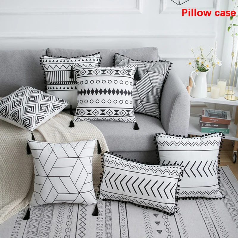

Miling Bohemian Pillowcase Sofa Living Room Cushion Cover Velvet Home Decoration Pillowcase Modern Nordic Geometric Pillow case
