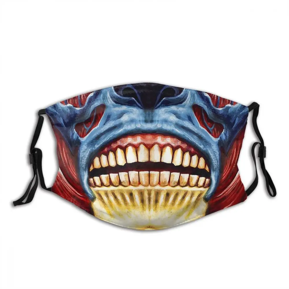 

They Live Alien Face Cartoom Non Disposable Mouth Face Mask with Filters Dustproof Winter Protection Cover Respirator for Adult