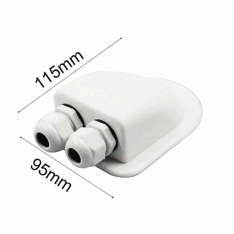 

RV Car Junction Box Solar Roof Plastic Wire Entrance Cable RV Sealed RV Box Panel Box Solar Accessories Junction RV B5W4