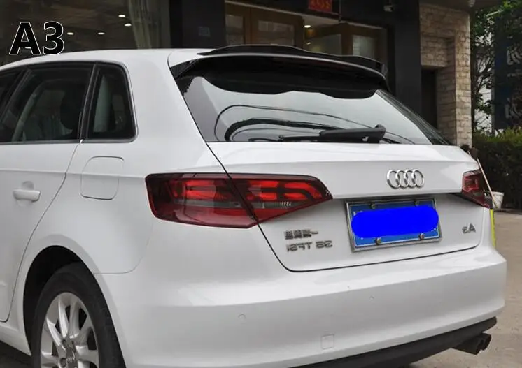 Для Audi A3 спойлер 2014-2018 Хэтчбек XK Спойлер ABS пластик Материал заднее крыло