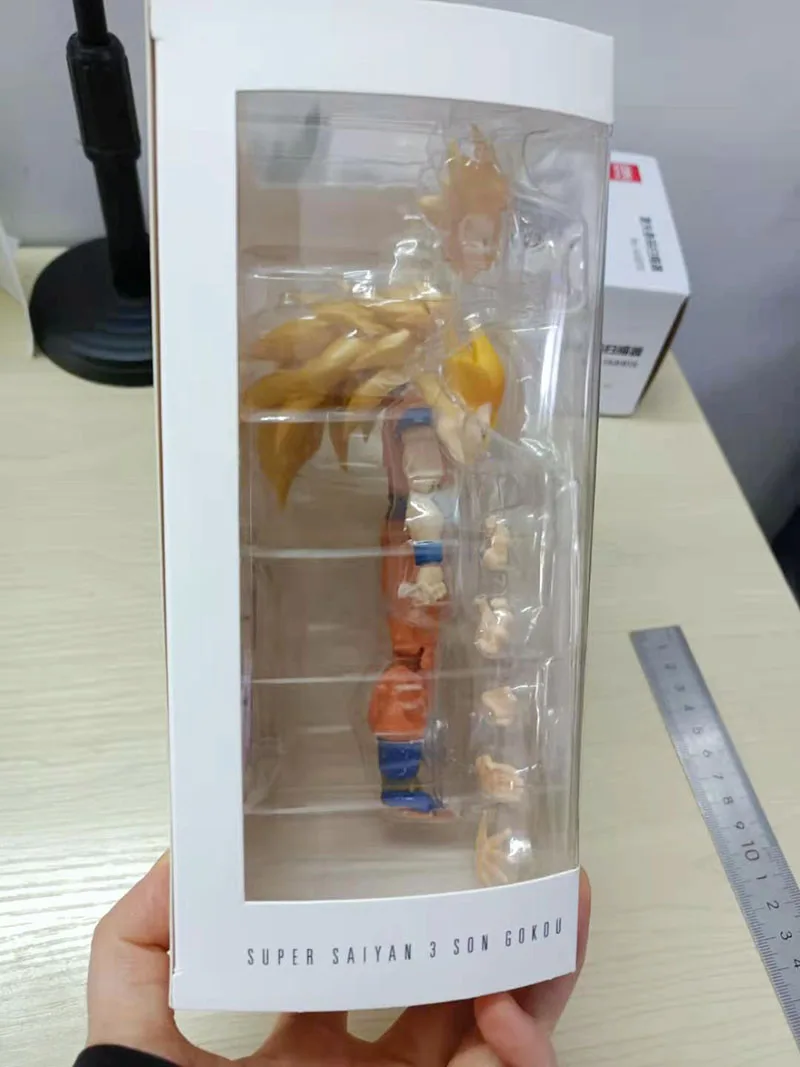 Dragon Ball Super Saiyan 3 Son Фигурка Гоку в действии Игрушки для детей SHF моделирование