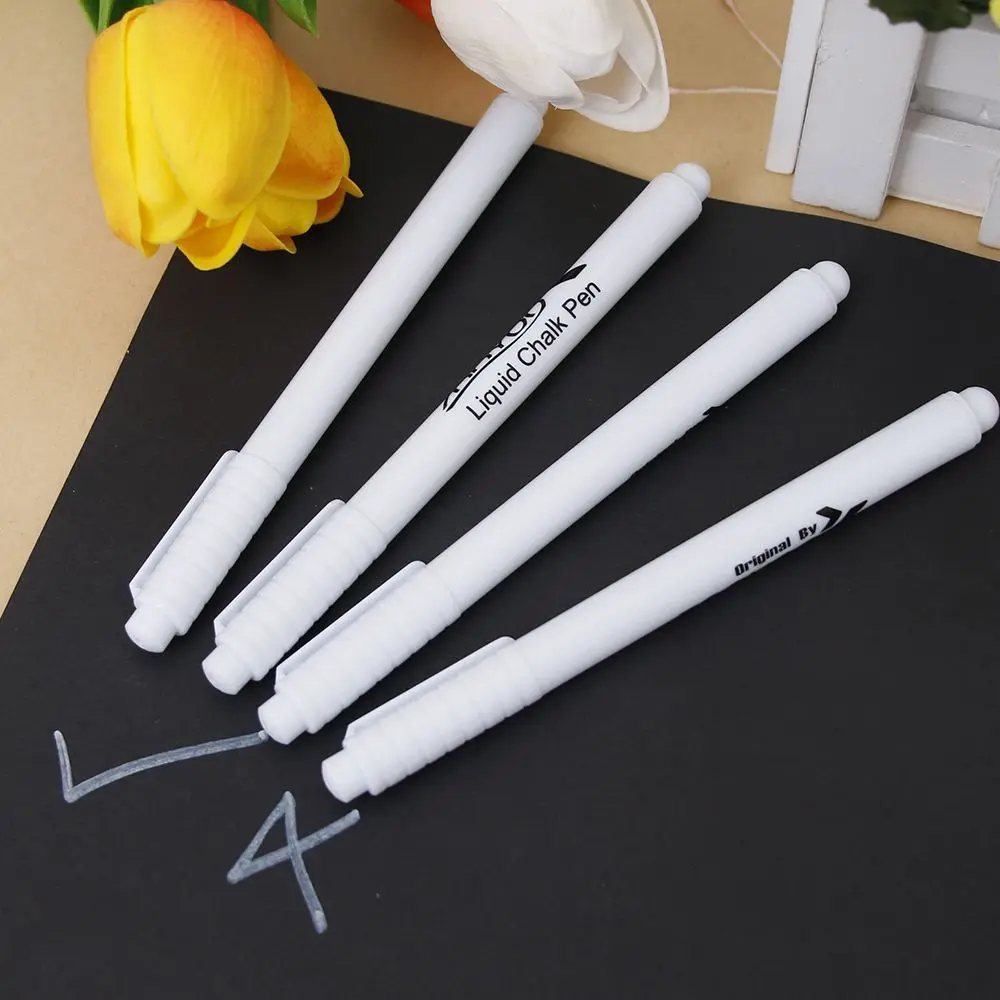 1 шт. белая жидкая меловая ручка 4 мм маркер для стеклянных окон черная доска