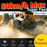 rc car 50kmh high speed 4wd racing truck cars crawler big foot off road remote control drift quality toy for kids gift boys