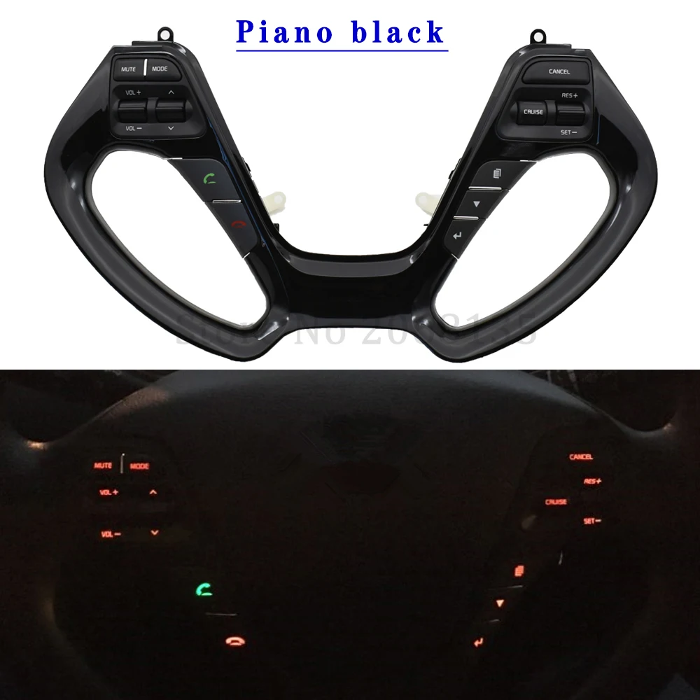 

Steering Wheel Button With Audio Volume Music Control Cruise Bluetooth Telephone Tel Sound Switch For KIA CERATO K3 2016 2017