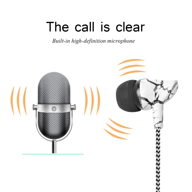 3 5 мм Спортивная трещина гарнитура с супер басами проводные наушники микрофоном