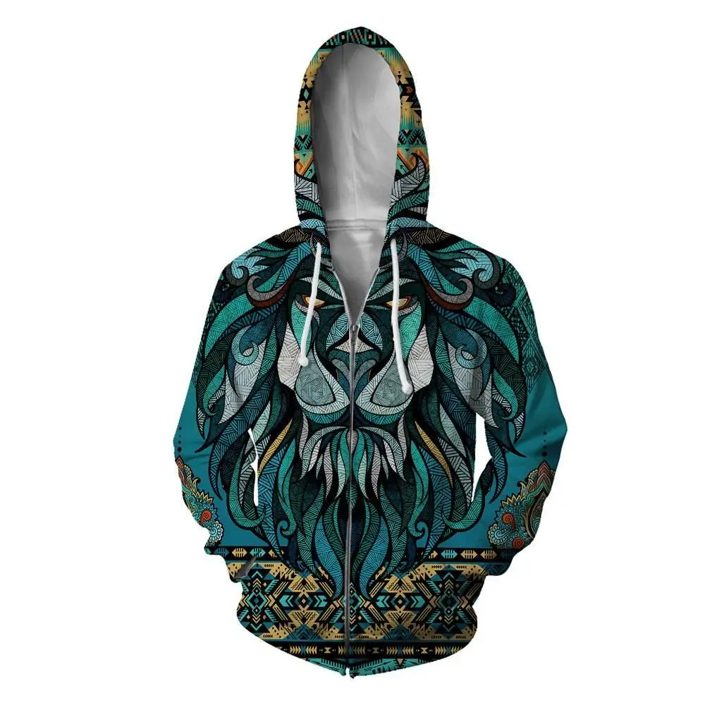 

PLstar Cosmos 3Dprint Newest Lion Bohemia Art Harajuku Premium Streetwear Funny Unique Awsome Casual Hoodies/Sweatshirt/Zip 1