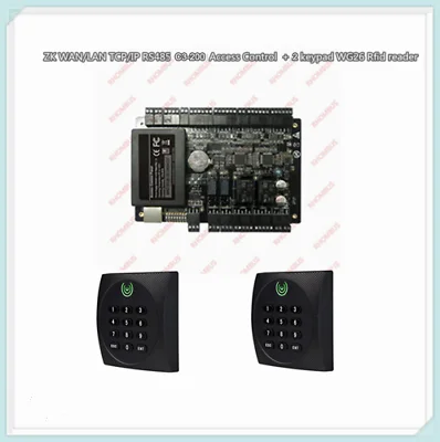 Контроллер доступа ZK WAN/LAN TCP/IP RS485 с 2 клавишами WG26/34 считывателем Rfid/U |