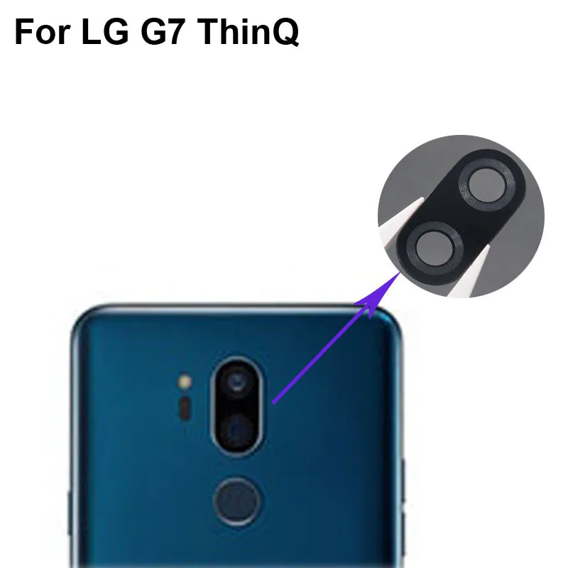 2 шт для G7 ThinQ замена задняя камера объектив стекло LG G 7 телефон запчасти