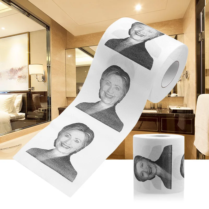 1 шт. туалетная бумага с улыбающейся улыбкой рулонный кляп шалость шутка подарок 2