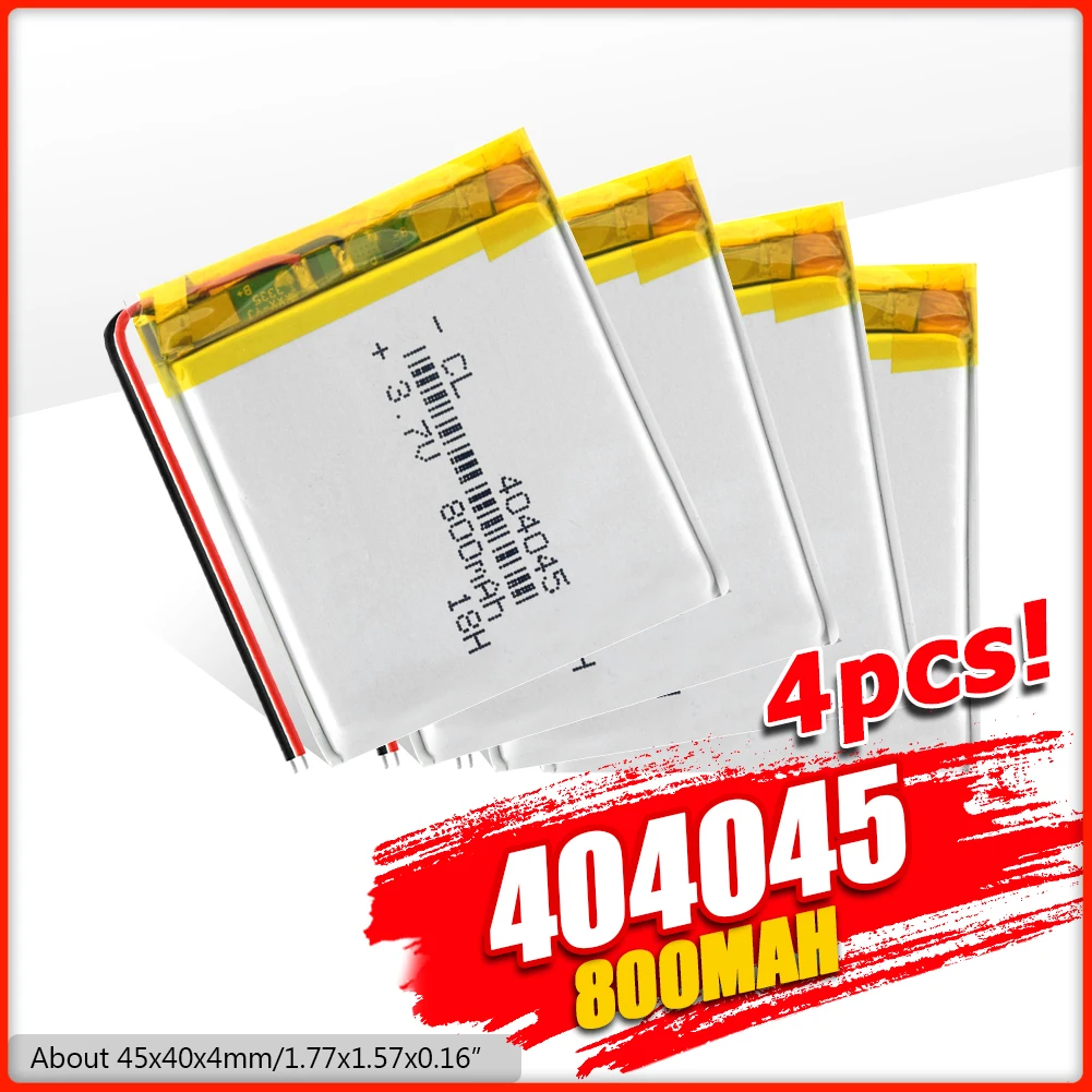 1/2/4 шт. перезаряжаемые литий ионные аккумуляторы для электронных