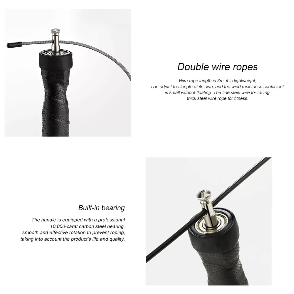 

Tangle-Free with Ball Bearings Rapid Speed Jump Rope Excercise and Fitness Workout Equipments Skipping Foot Unisex Kids