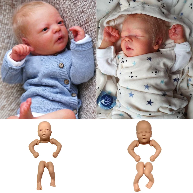 

17 Inches 43cm Reborn Darren Kit Bebe Doll Real Vinyl Gentle Touch Unpainted Blank Toy Parts Full Arms And Legs For Girls Gift