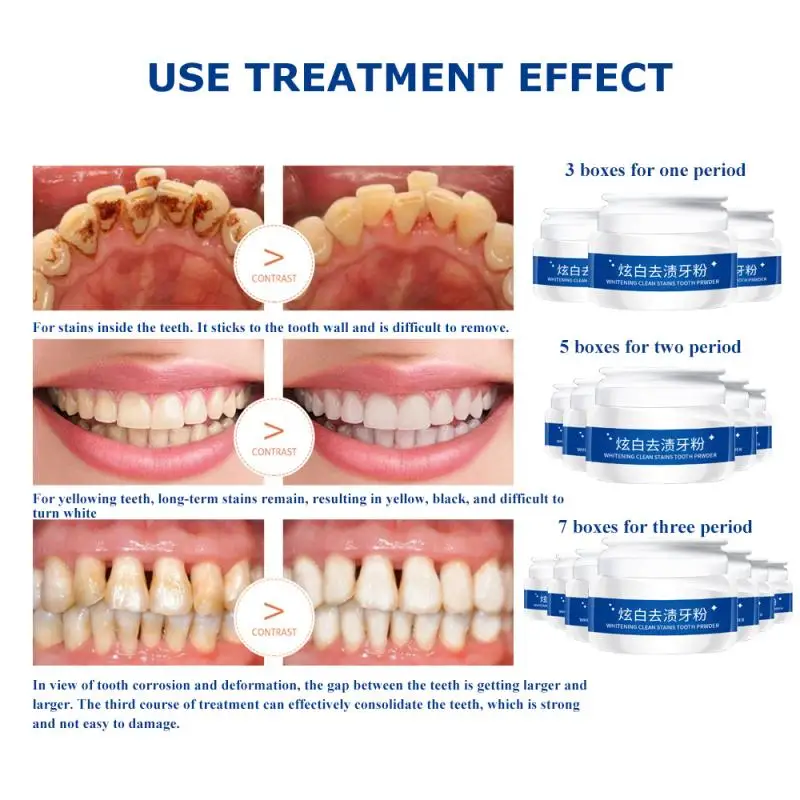 

Teeth Whitening Powder Oral Hygiene Cleaning Serum Removes Plaque Stains Tooth Bleaching Tools 30g TSLM1