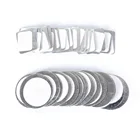 20 шт. Пустые Квадратные Металлические наклейки для самостоятельного макияжа плотно профессиональная Магнитная палитра теней для век практичный домашний инструмент косметика