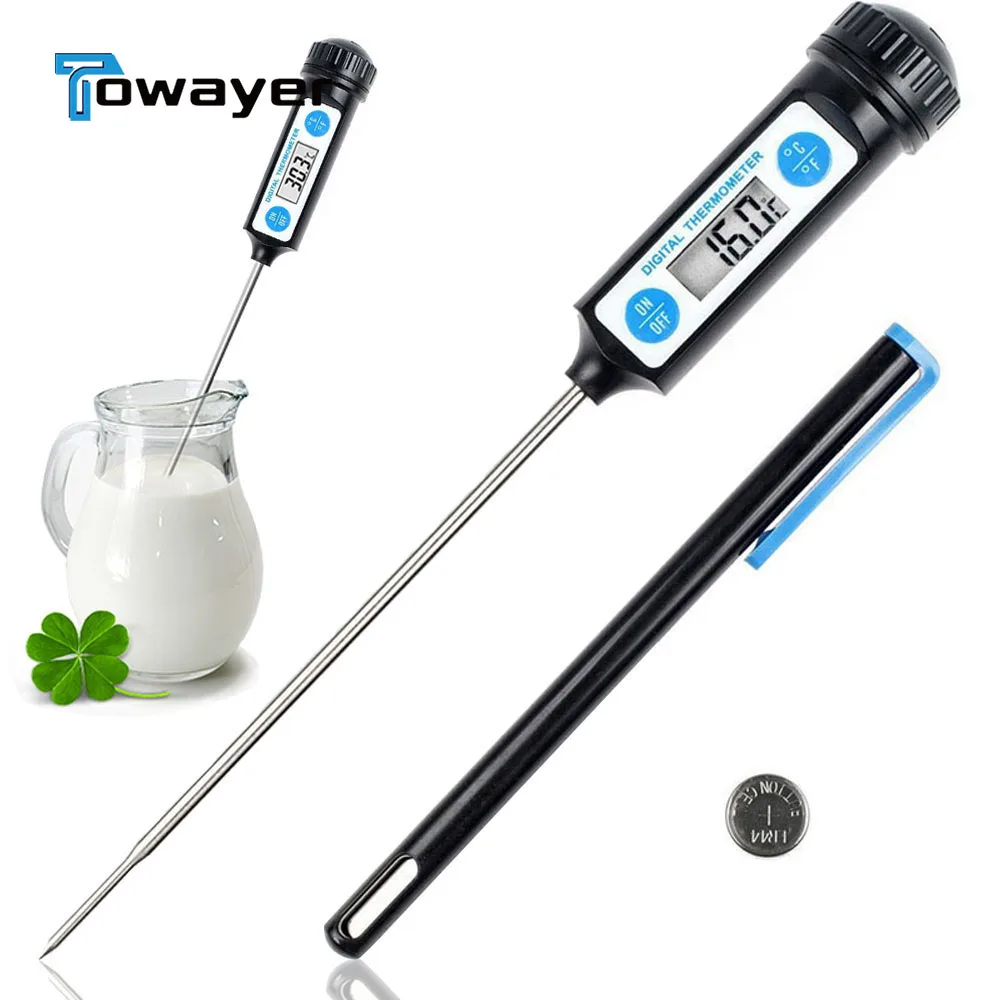 

Электронный цифровой пищевой термометр для тортов, конфет, фри, барбекю, мяса, бытовые Термометры с длинным щупом