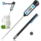 Электронный цифровой пищевой термометр для тортов, конфет, фри, барбекю, мяса, бытовые Термометры с длинным щупом