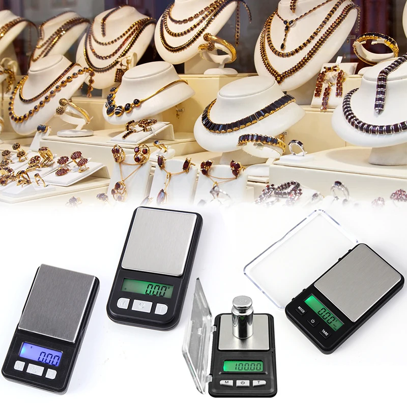 Компактные карманные цифровые весы для ювелирных изделий отличные с измерением