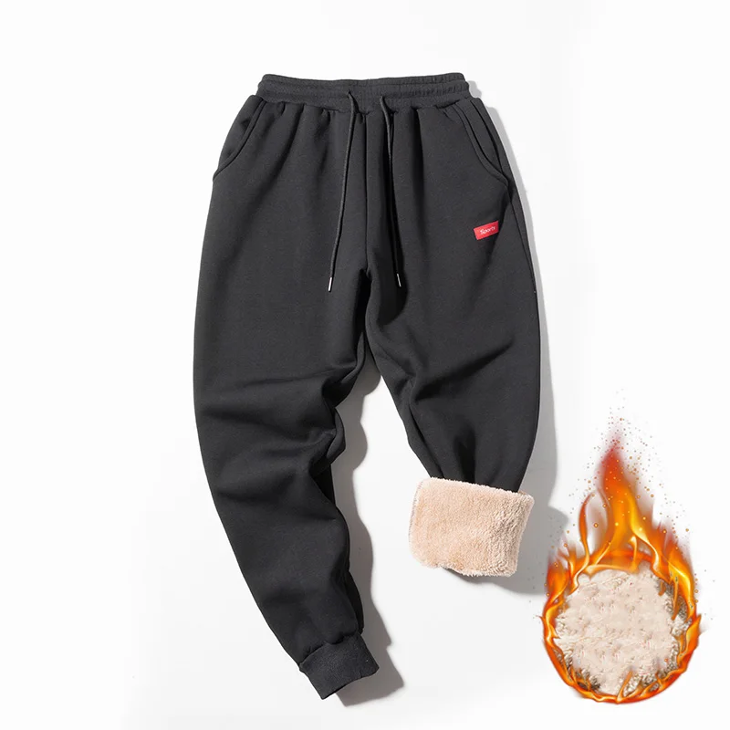 

Men's sweatpants men trend 2020 Winter Fleece pantalones streetwear Thicken trousers casual sport trousers pants