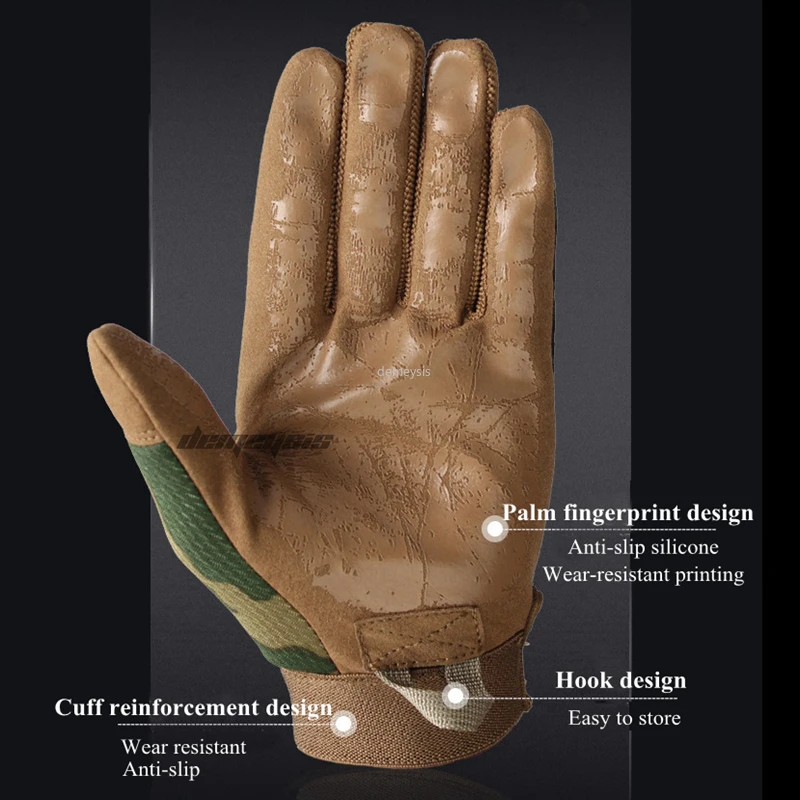 Тактические камуфляжные перчатки для улицы армейские военные боевые