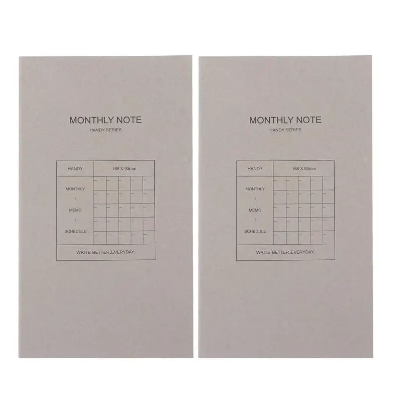 

2pcs Plan Writing Memo Notepads Stationery Notepads for Student Office