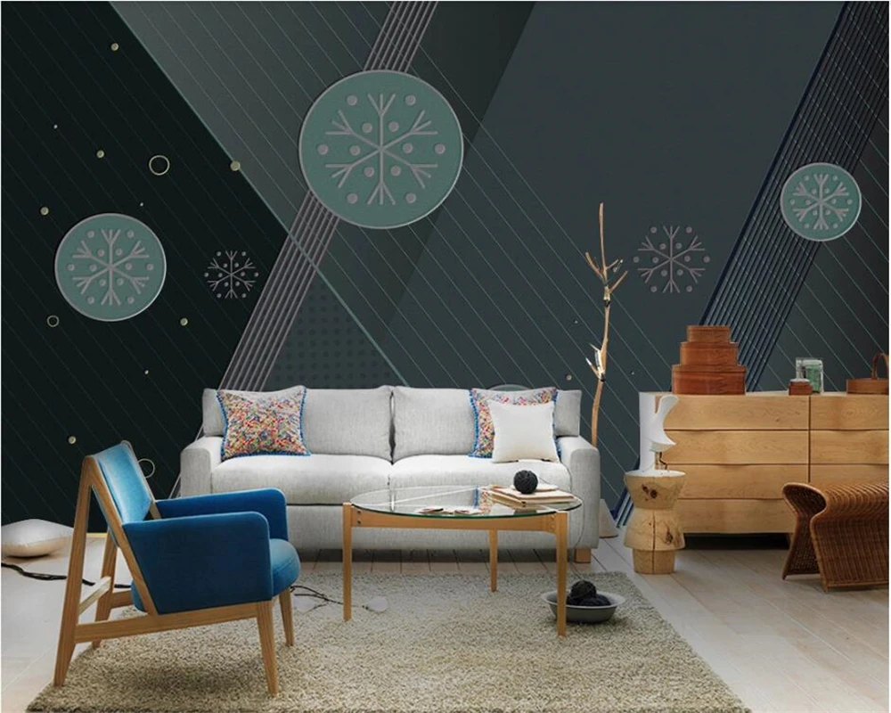 Обои 3d paintingEuropean ностальгические геометрические трехмерные линии KTV фоновые обои