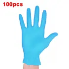 100 шт. высокоэластичные защитные перчатки без порошка, одноразовые латексные перчатки из ПВХ, электронные лабораторные перчатки
