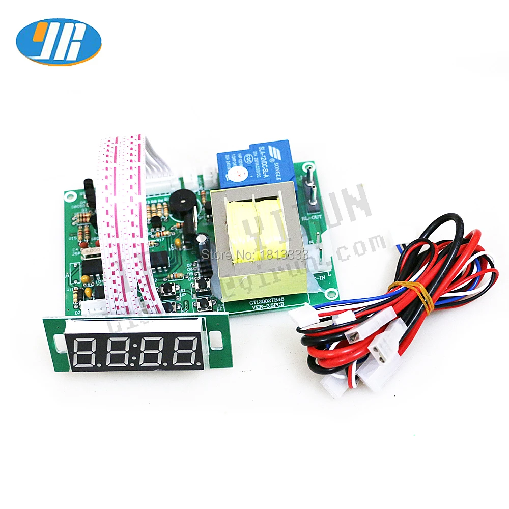 Плата с таймером 220 В/110 В блок питания и селектором приемника монет для