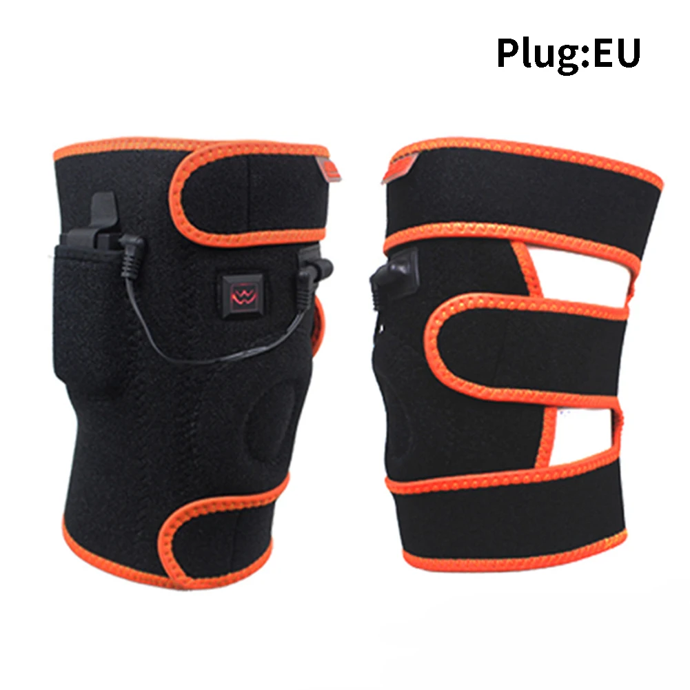 

2pcs Washable Five Gears Heating Knee Pad Sticker Sports Temperature Adjustment Protective USB Charging Warm Universal