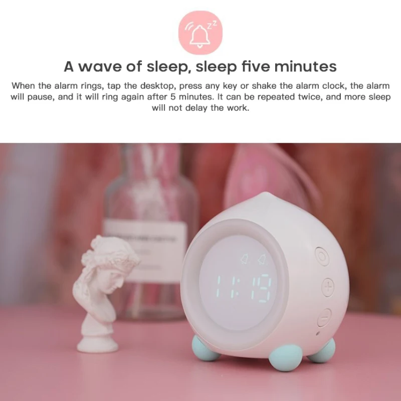 1 предмет Новинка Будильник с голосовым управлением часы ночной Светильник