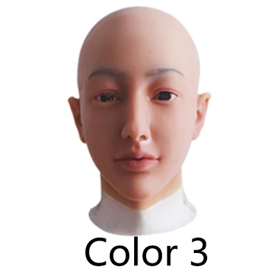 Color 3 Drag queen реалистичные силиконовые маски настоящая кожа Хэллоуин женский Ангел Маска для лица для трансвеститов мужчин и женщин - Цвет: Color 3
