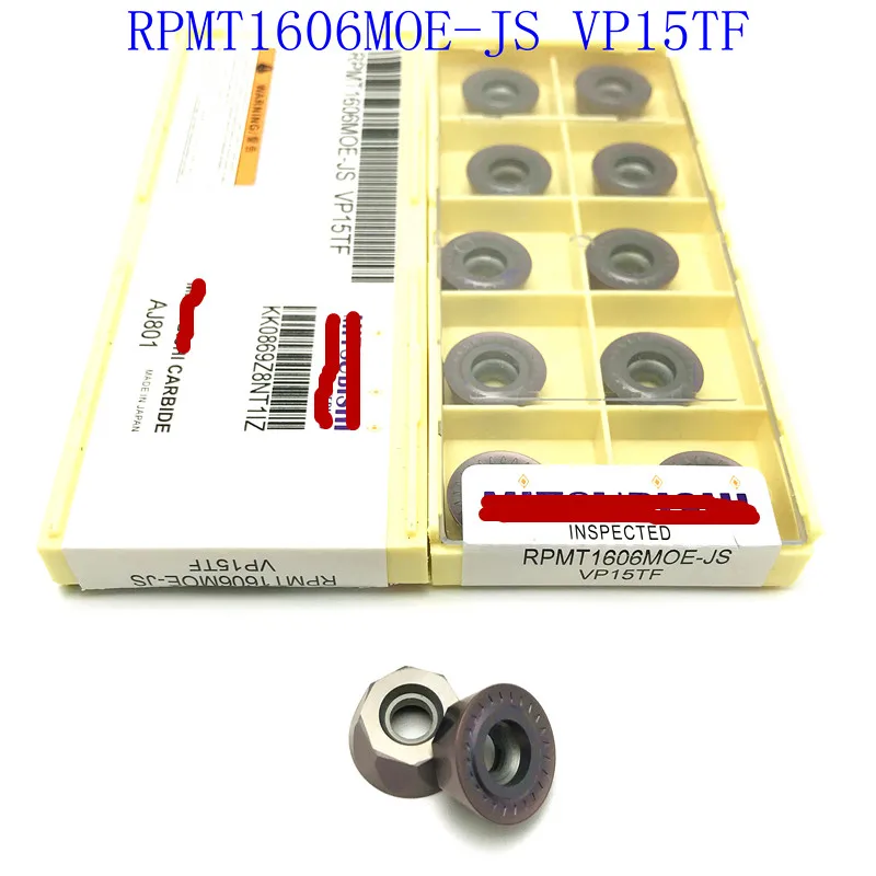 20 шт. Mitsubi R8 фреза RPMT1606MOE JS VP15TF торцевая твердосплавный инструмент CNC фрезерные