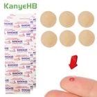 100 шт., мини водонепроницаемые дышащие пластыри, пластырь для небольших ран, пластырь для гемостаза, клейкие повязки для первой помощи, аварийный набор для детей A189