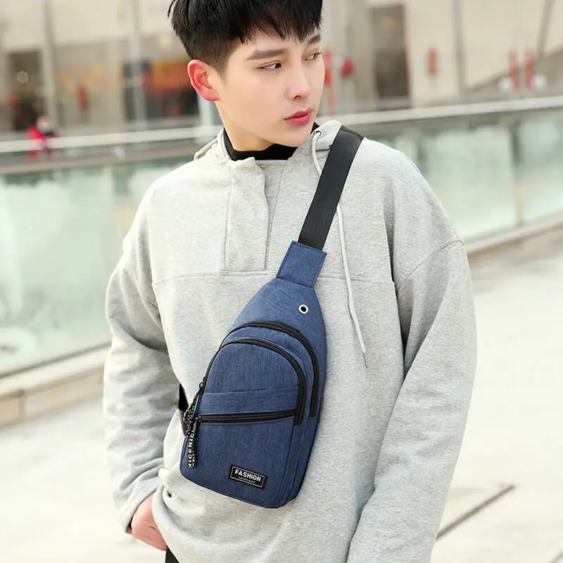 Мужская Холщовая Сумка через плечо спортивная сумка с usb-зарядкой | Багаж и сумки