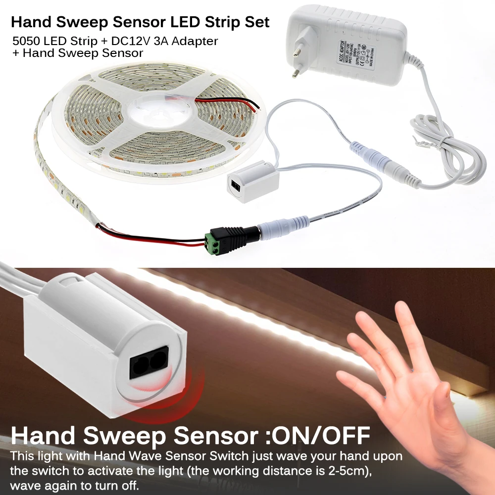 Pir Motion/бесступенчатый сенсорный диммер СВЕТОДИОДНЫЙ светильник 5050 светодиодный