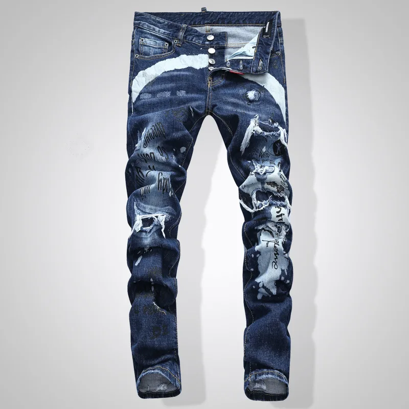 

style spray low small foot Autumn and winter new and fashion jeans,