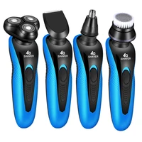 waterproof electric shaver usb rechargeable 4d floating razor beard trimmer wet and dry dual use triple blade shaving machine