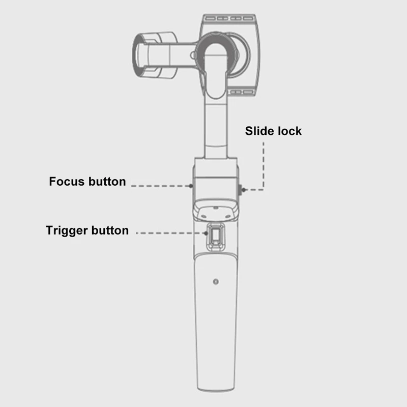 AAAE Top-Stabilizer Mini S 3-Axis Handheld Gimbal Stabilizer for Phone Gopro Extremely Foldable Extendable Tripod R25 | Электроника