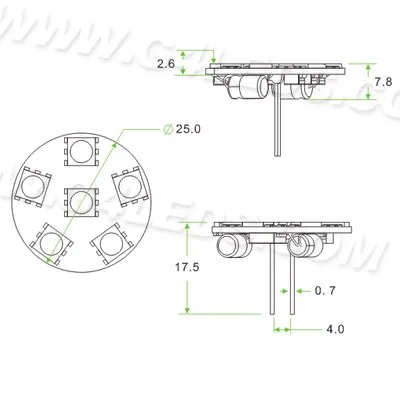 Светодиодная лампа G4 с регулируемой яркостью задний штырь 12 В 24 1 Вт