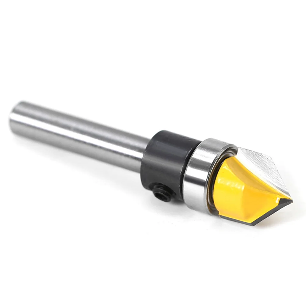 5 шт. пластиковая коробка с ЧПУ гравированные V groove сверла 3D сверло резак 90 углов 1/4