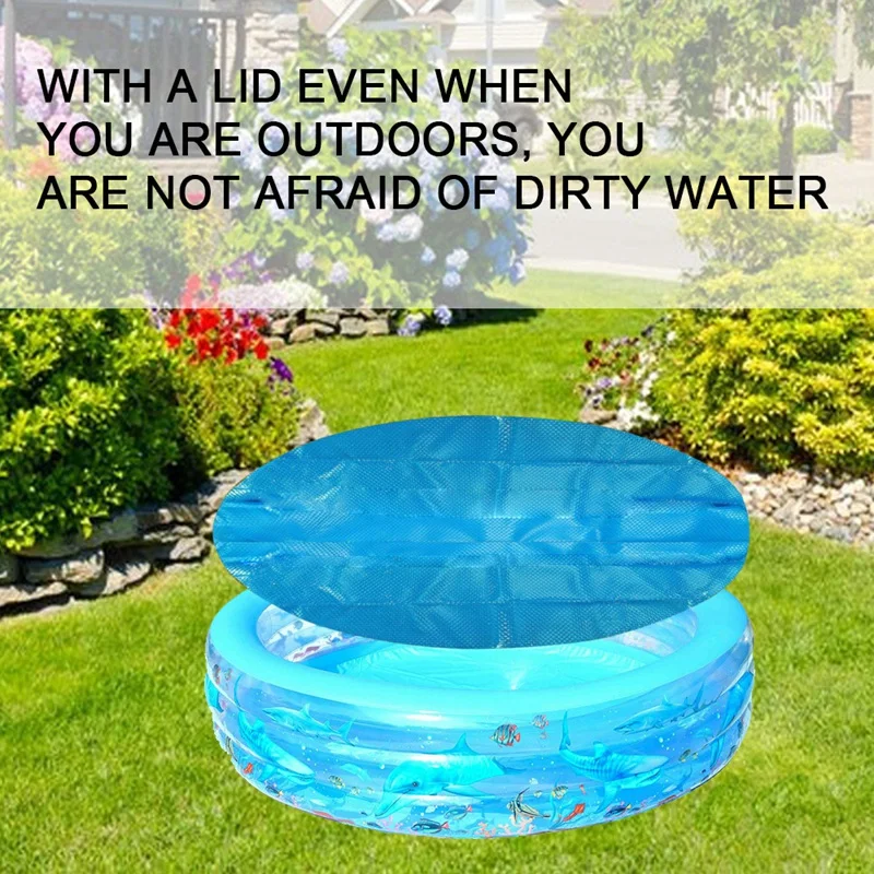 

Swimming Pool Cover Suitable Round Swimming Pool Waterproof and Rainproof Dust Cover Wear-Resistant Rope Tarpaulin