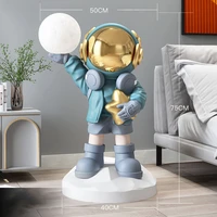 home decor astronaut living room large floor decoration home ornament lamp figurines for interior frp statues and sculptures