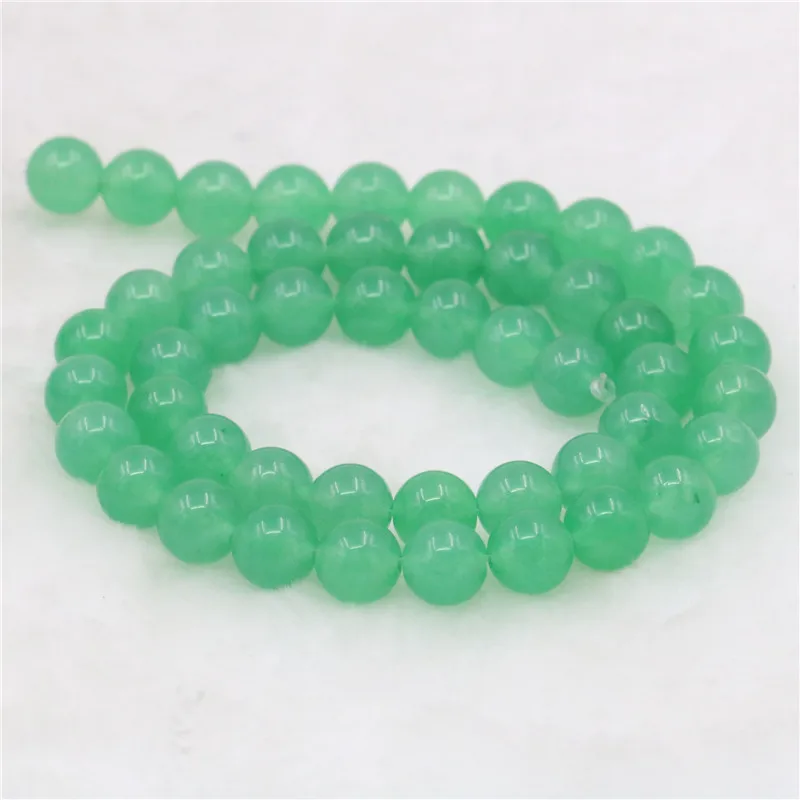 Бесплатная доставка Натуральный камень зеленый авантюрин нефрит Круглый 4/6/8/10/12