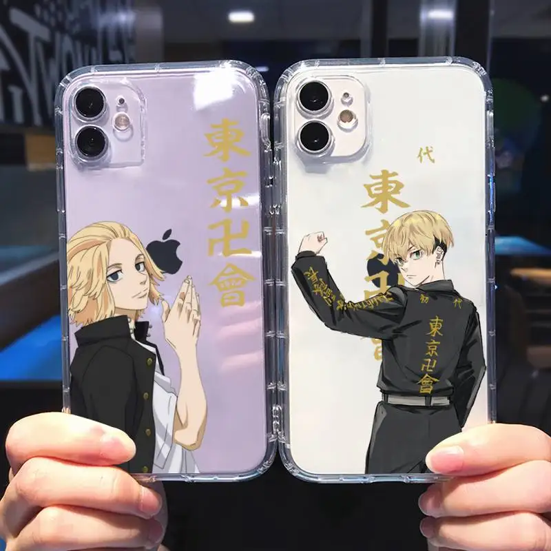 

Tokyo Avengers Phone Case Transparent for iPhone 6 7 8 11 12 13 s mini pro X XS XR MAX Plus cover funda shell