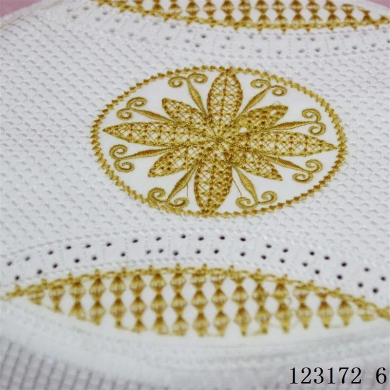 

2020 Fashion Arab Muslim Men Clothing Hats Jewish India Embroidery Prayer Hat cotton Flat Top Innocent Hijab Cap For Man