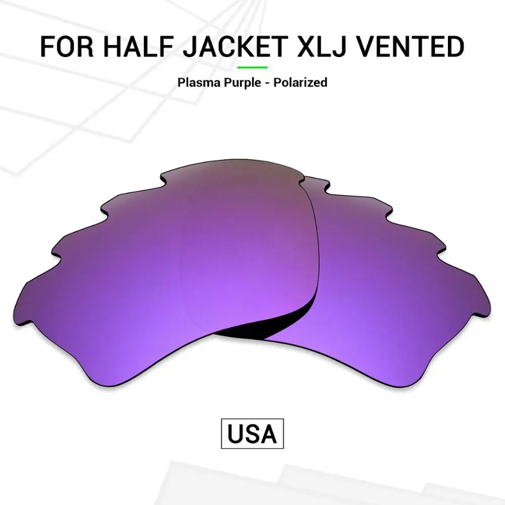 

Mryok POLARIZED Replacement Lenses (from USA) Compatible With Oakley Half Jacket XLJ Vented Sunglasses Plasma Purple