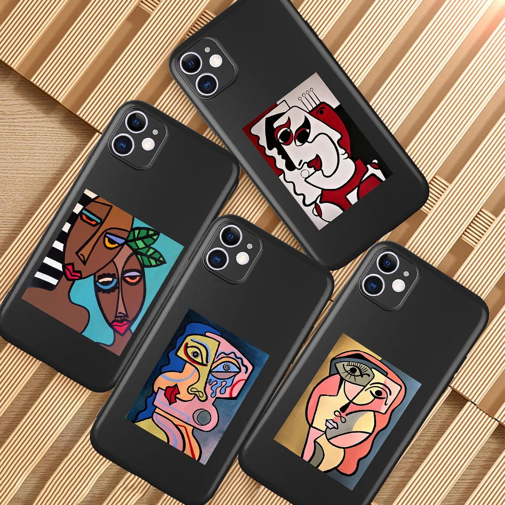

New Famous Picasso abstract Art painting for IPhone 12 Pro Max 5 6 6S 7 8 SE 2020 Plus X XS XR 11 Pro Max Phone Case Funda cover