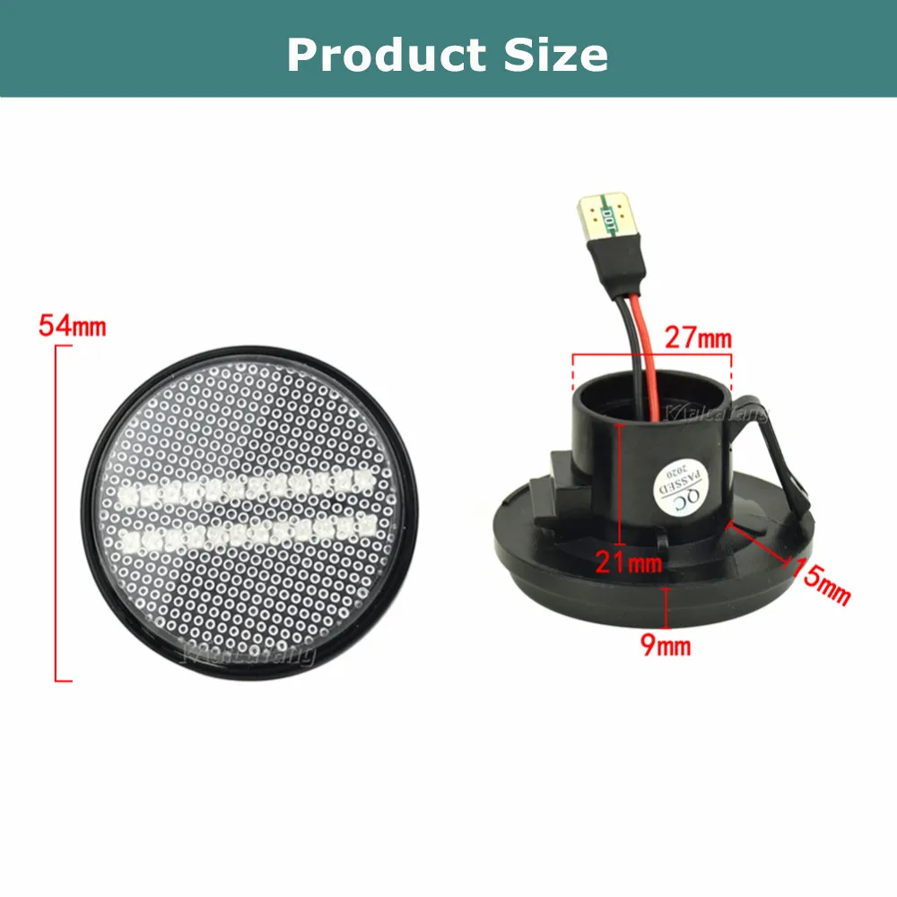 

For Mazda MX5 MX-5 MK1 MK2 MK3 Turn Signal Dynamic LED Side Marker Light Repeater Lamp Flowing Indicator 1989 1999 2000-2015