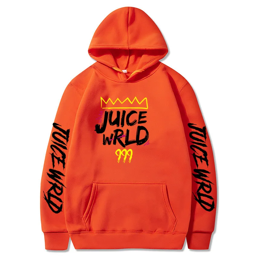 

Толстовка Мужская/женская с капюшоном, свитшот с принтом Juice WRLD, повседневная худи в стиле Харадзюку, хип-хоп, пуловер высокого качества, худ...
