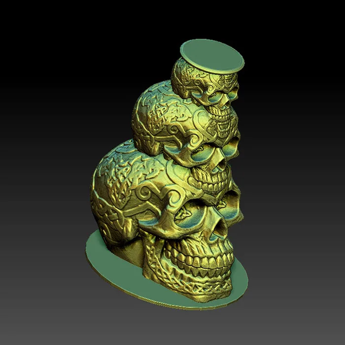 Череп Пирамида 3D модель для ЧПУ или принтеров в формате STL файл cnc маршрутизатор