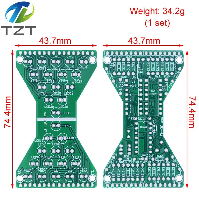 Электронные песочные часы TZT Набор сделай сам с регулируемой скоростью 5 в